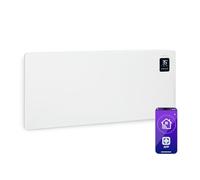 Klarstein Radiadores Bajo Consumo Electricos para Casa, Estufa Electrica de 2500W con Ruedas, Radiador Electrico Silencioso, Portátil y Delgado, Estufas con Panel para Montar en Pared y Termostato