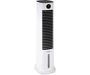 Klarstein Skytower 360° Climatizador Evaporativo - 4 en 1, Wi-Fi & App, 450 m³/h, Depósito 6L, Ionizador, Oscilación 360°, 3 Velocidades, Modo Noche, Portátil, Ideal para Hogar Inteligente, Blanco