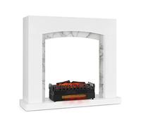 KLARSTEIN Studio Frame II Marco de Chimenea + complemento para Kamini FX, diseño clásico, MDF, fijación a la Pared, 93,5 x 87,5 x 30 cm, Accesorio para Chimenea: 1000/2000W, Blanco
