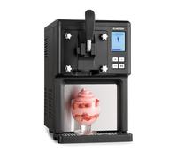 Klarstein Sweet Sundae Heladera con Compresor Autoenfriante - sin precongelación | Máquina de Helados Soft 1,5 L, lista en 40 min, sistema dispensador & limpieza automática, Inox, Negro