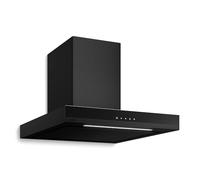 Klarstein Velaire Campana Extractora 60 cm - 600 m³/h, Eficiencia A++, LED, Táctil, Filtro Carbón, 3 Velocidades, Silenciosa, Integrada, Campanas Extractoras Cocina 60 cm, Negro