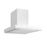 Klarstein Velaire Campana Extractora 60 cm - 600 m³/h, Eficiencia A++, LED, Táctil, Filtro Carbón, 3 Velocidades, Silenciosa, Integrable, Campanas Extractoras Cocina 60 cm, Blanco