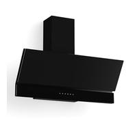Klarstein Velaire Campana Extractora 90 cm - 820 m³/h, Eficiencia A++, LED, Táctil, Filtros Lavavajillas, 3 Velocidades + Boost, Campana Extractora Decorativa, Silenciosa, Negro