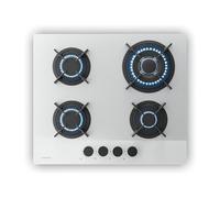 Placa de Gas Velaire | 4 Fuegos con Encendido Eléctrico | Compatible con Gas Natural y GLP | 8000W | 60 cm