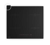 Klarstein Velaire Placa Inducción 60cm - 4 Zonas, 7000W Boost, Control Deslizante Táctil, Temporizador, Bloqueo Infantil, Vidrio Cerámico, Cocina Inducción, Diseño Minimalista Negro