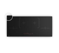 Klarstein Velaire Placa Inducción 90cm - 4 Zonas, 7000W Boost, Control Táctil, Temporizador, Bloqueo Infantil, Indicador Calor Residual, Vitrocerámica Inducción, Diseño Minimalista