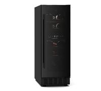 Klarstein Velaire Vinoteca 2 Zonas - 17 Botellas, 5-22°C, LED, Control Táctil, Puerta UV, 41 dB, Estantes Madera, Nevera Vinos, Libre o Empotrable