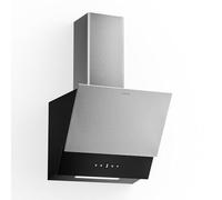 Klarstein Verosteel Campana Extractora 45 cm - 624 m³/h, Eficiencia A++, LED, Táctil, Filtro Carbón, Acero Inoxidable & Cristal, Silenciosa, Decorativa, Extractor Cocina