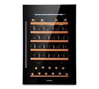Klarstein Vinoteca 52 Botellas, Nevera Vinos 137 l. y Una Zona, Nevera Expositora para Vino, Prosecco y Cerveza, Vinoteca Interior/Exterior, Nevera Vino con Control Táctil 5-22°C para Jardín