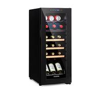Klarstein vinoteca nevera frigorífico de 18 botellas - Modelo independiente con 2 zonas de refrigeración - Equipado con compresor de eficiencia energética - Ideal para amantes eel vino