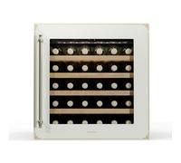 Klarstein Vinsider Victoria 28 Vinoteca - 28 Botellas, 1 Zona, 5-20°C, Control Táctil, Iluminación LED, Protección UV, Silenciosa, Integrada, Crema