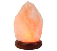 Klass Home Collection® -Lámpara de sal de roca del Himalaya, natural, led, multicolor, lámpara USB, piedra natural