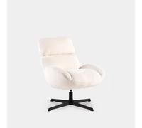 KLAST Butaca giratoria Poliéster Color Beige 88 cm x 72 cm