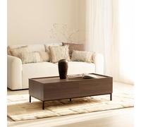 KLAST Mesa de Centro Fija PB, melamina Color Nogal 40 cm x 120 cm