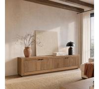 KLAST Mueble TV Sven de Madera Maciza con Cuatro Puertas