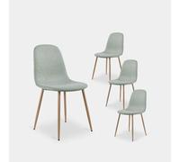 KLAST Silla de Comedor poliéster Color Menta 87 cm x 43 cm