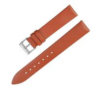 Klauer Banda de correa de cuero 12-22mm de reloj delgada, Marrón 5, 22mm