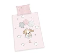 Klaus Herding GmbH Baby Best Juego de, Algodón Franela, Rosa, 40 x 60 cm, 100 x 135 cm