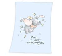 Klaus Herding GmbH Dumbo - Manta de franela para bebé, 75 x 100 cm