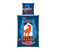 Klaus Herding GmbH Jurassic World T-Rex Dinosaur Cretaceous - Funda de edredón Reversible (80 x 80 cm + 135 x 200 cm)