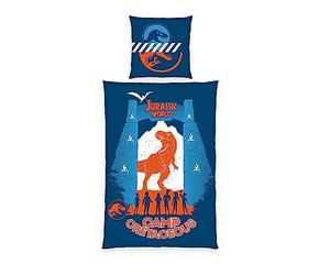 Klaus Herding GmbH Jurassic World T-Rex Dinosaur Cretaceous - Funda de edredón Reversible (80 x 80 cm + 135 x 200 cm)