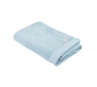 Klaus Herding GmbH TOM Tailor Toalla de Ducha, 70 x 140 cm, 100% algodón de Rizo, con Dos Perchas y Etiqueta con Logotipo, Color Azul Claro (Azul Cielo)