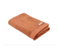 Klaus Herding GmbH TOM Tailor Toalla de Ducha, 70 x 140 cm, 100% algodón de Rizo, con Dos Perchas y Etiqueta con Logotipo, Color Naranja (Coral cálido)