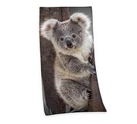 Klaus Herding Ltd. Toalla Terciopelo Toalla de Ducha Playa con Koala 75 x 150cm