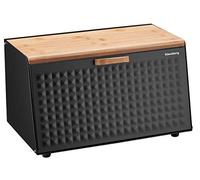 KLAUSBERG KB-7467 - Panera (madera y acero inoxidable), color negro