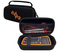 Klawdsky Funda rígida para Fluke 117/115/116/114/113, funda de transporte para multímetros digitales, proporciona un almacenamiento seguro para tu medidor, Black, Funda