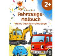 Klaxi’s Fahrzeug-Malbuch ab 2 Jahren: Meine liebsten Fahrzeuge zum Ausmalen, Kritzeln und Entdecken | Mit lustigen Fun Facts und einfachen Aufgaben für Kinder (Klaxi’s Malbuch-Welt der Fahrzeuge)