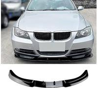 KLBVFDYAN Coche Alerón Delantero para BMW 3 Series E90 E91 320i 325i 2005-2008, Alerón Delantero Labio Hoja Divisoria Lip Exteriores Accesorios,A/Gloss Black