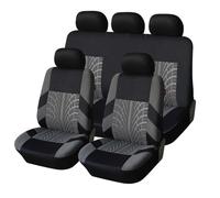 KLBVFDYAN Coche Juegos de Funda de Asiento para Citroen C4 Coupe I 2004 2005 2006 2007 2008-2010, Auto Tela Delanteros Y Traseros Cubreasientos Juegos Protección Interior,A/5 Seats-A/Grey