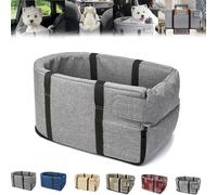 Kldemgez Gentle Paws Car Seat Cat Carrier, Gentle Paws Pet Car Seat, Car Seat For Cats, Center Console Dog&Cat Car Seat, Cat Car Carrier For Long Ride (Gray)