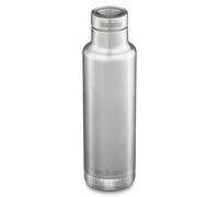 Botella térmica de acero inoxidable Klean Kanteen Insulated Classic Narrow 25oz (w/Pour Through Cap) Color: plata