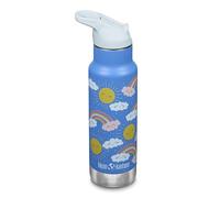 Klean Kanteen - Botella Classic infantil con tapa Seal Sport 12oz (355 ml) Azul Milky Way