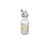 KLEAN KANTEEN Botella de agua Classic para niños de 355 ml con tapón Sippy blanco