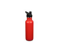 KLEAN KANTEEN Botella de agua de acero inoxidable Classic 800ml Sport Cap Tiger Lily rojo