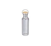 KLEAN KANTEEN Botella de agua de acero inoxidable Reflect 800ml Tapa de rosca de bambú Acero inoxidable espejado plata