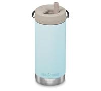 Klean Kanteen Botella térmica TKWide 12 oz con Tapa Twist (Incluye Pajita) - Azul Claro