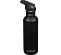 Botella Klean Kanteen Classic con tapa deportiva flip, 800ml/27oz (Negro)