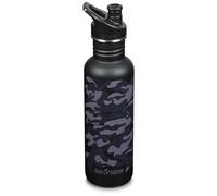 Klean Kanteen Classic 27oz (w/Sport Cap) Botella, Unisex Adulto, Camuflaje Negro, 27 oz