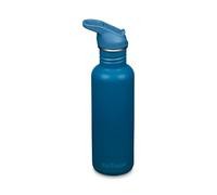 Klean Kanteen Fahrrad Trinkflaschen Classic Narrow (Flip Sport) mit Trinkverschluss aus Edelstahl in der Farbe Blau mit einem Volumen von 800 ml, 1011194