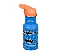 Klean Kanteen Fahrrad Trinkflaschen Classic Narrow (Flip Sport) mit Trinkverschluss aus Edelstahl in der Farbe Blau mit einem Volumen von 355 ml, 1011209
