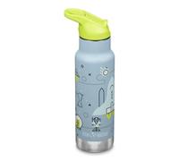 Klean Kanteen Termo para niños, 355 ml, acero inoxidable, tapa deportiva con pajita, color azul y verde