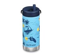 Klean Kanteen TKWide Botella insulada, termo Surfer de 12 onzas (con giro)