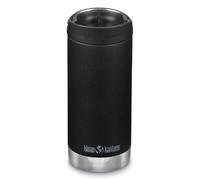Klean Kanteen Unisex's TKWide 12 oz (con tapa de café), botella negra, 1 EA