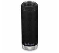 Klean Kanteen Unisex's TKWide 16 oz (con tapa de café), botella negra, 1 EA