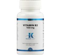 KLEAN LABS Vitamina B2 100 mg - 60 cápsulas KLEAN LABS