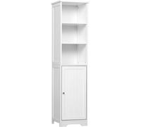 Kleankin Armario alto de baño 40x38x160cm blanco